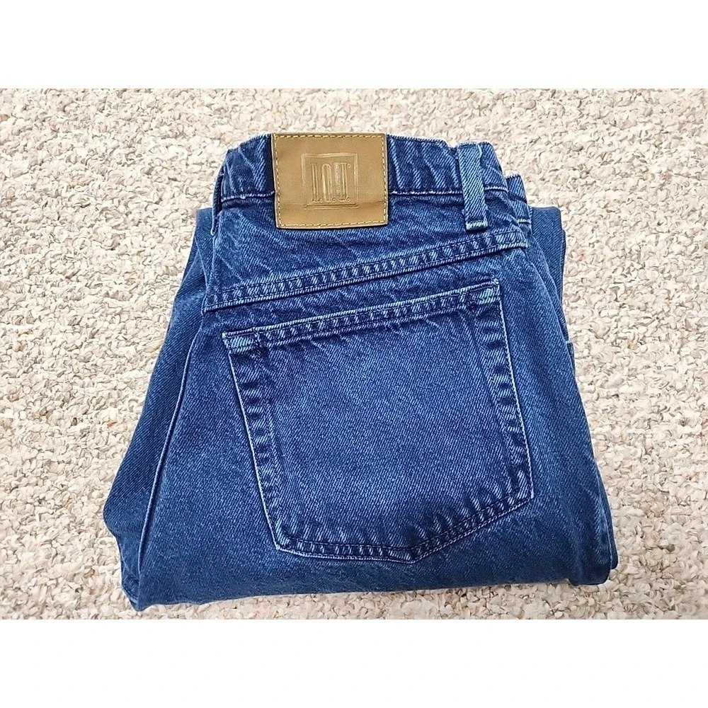 I.O.U Jeans VTG 80's 90's Blue Rinse 33x32 Baggy Tapered Skater‎ 30x30 Actual